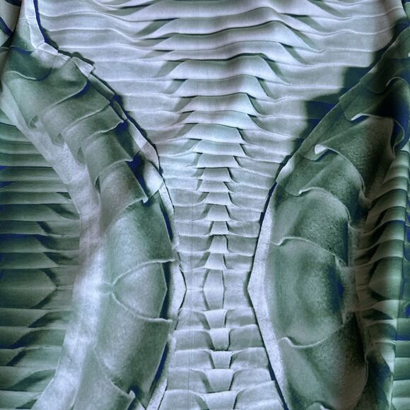 Making the Cut Bodysuit Womens Size 2X Green Printed Stretch Long Sleeve Plus - Picture 11 of 11